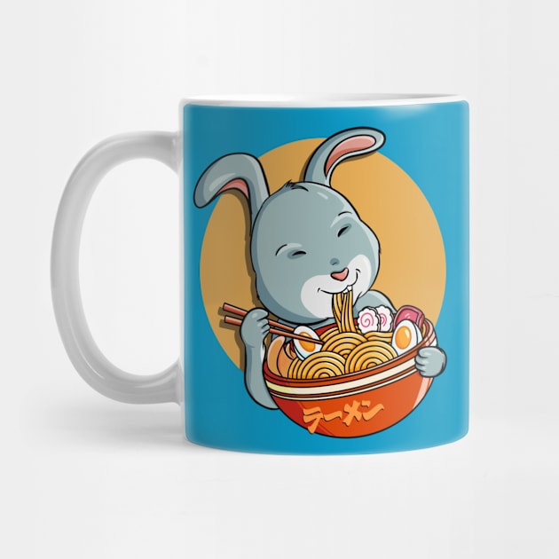 Rabbit Ramen Cute by Ryuga